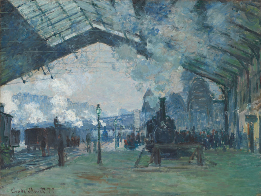 Chegada do comboio Normandia, estação de Saint-Lazare W440 - Claude Monet