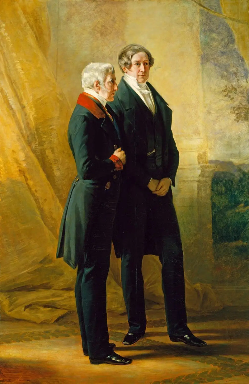 Arthur Wellesley, 1º duque de Wellington, com Sir Robert Peel - Franz Xaver Winterhalter