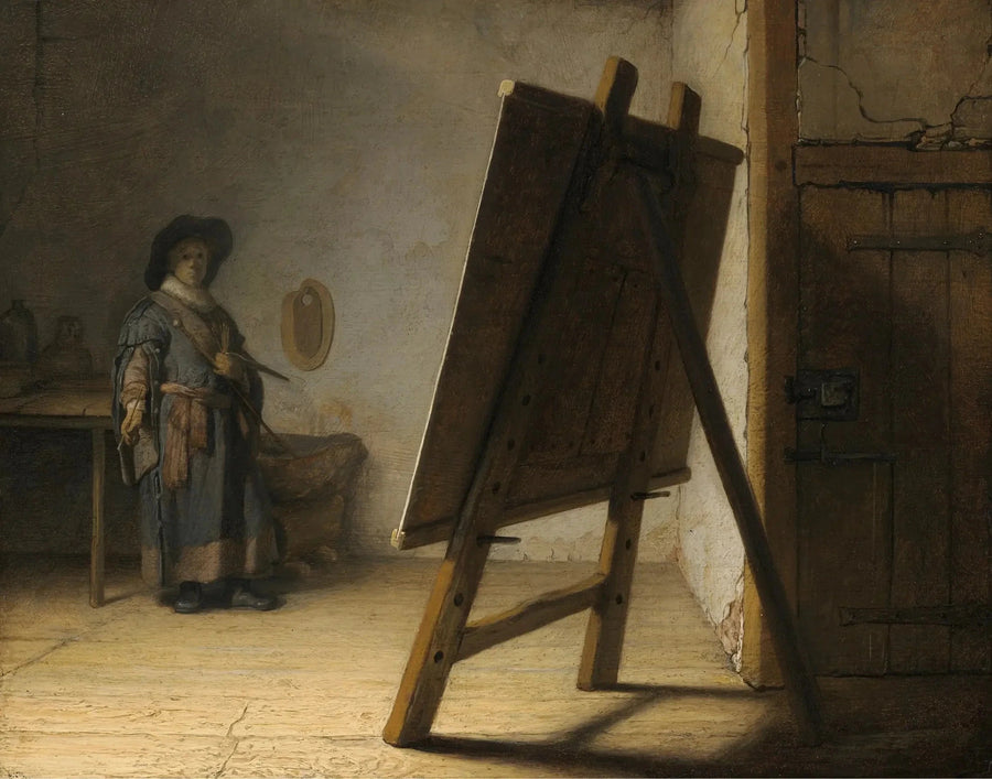 O Artista em seu ateliê - Rembrandt