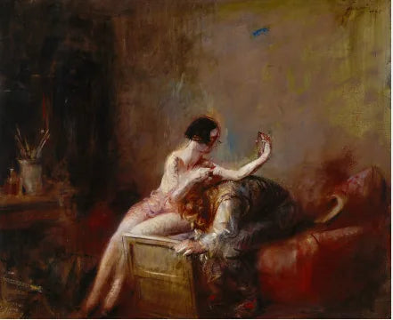 Artista e modelo - Jean-Louis Forain
