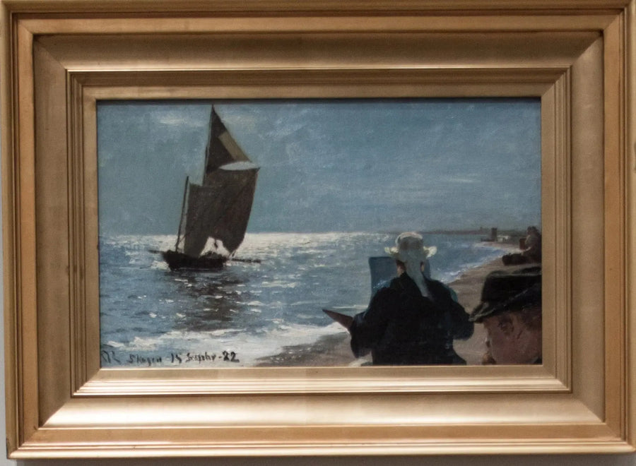 Artistas na praia sul de Skagen - Peder Severin Krøyer