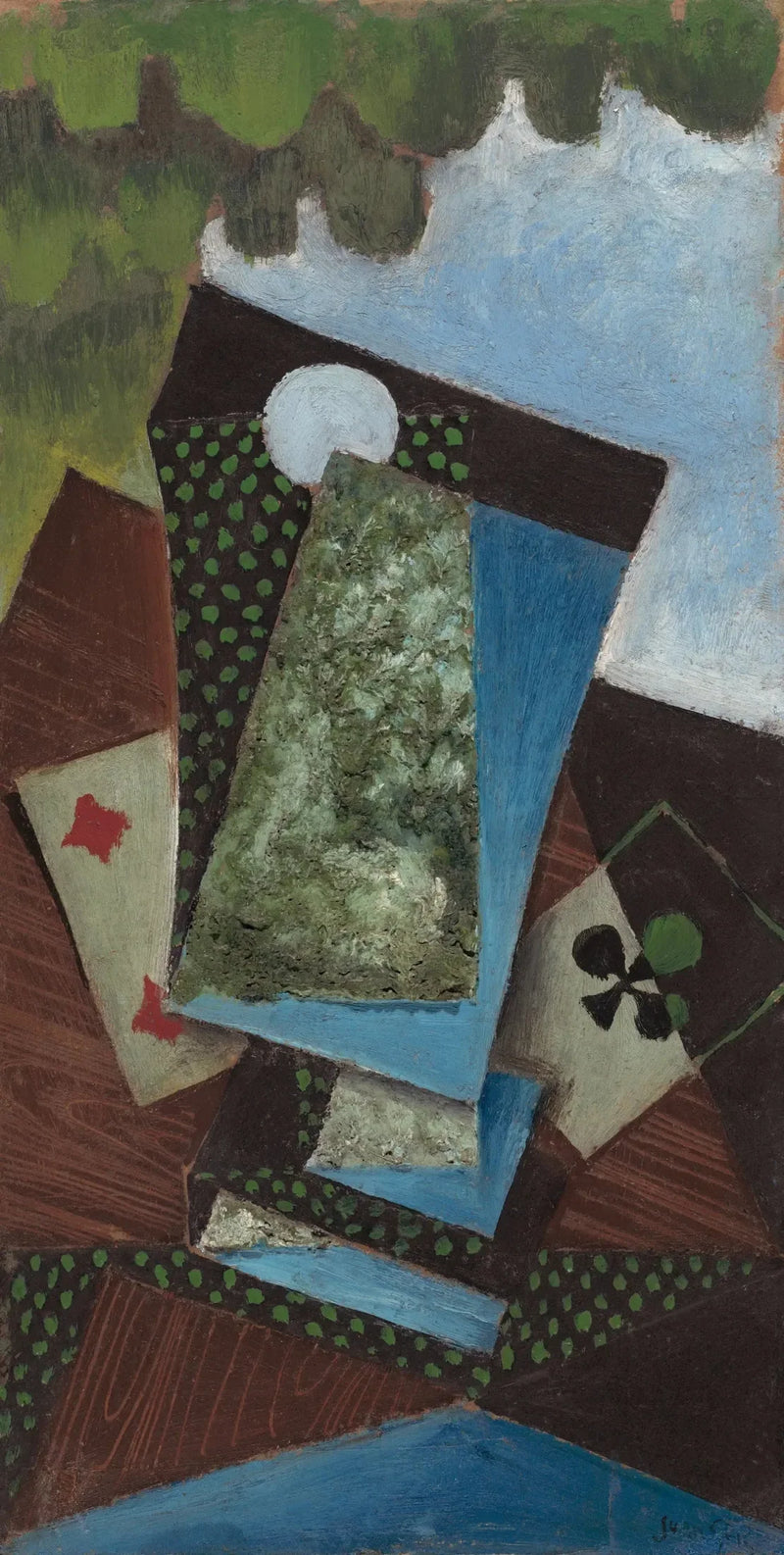 Ás de trevo e quatro de ouros - Juan Gris