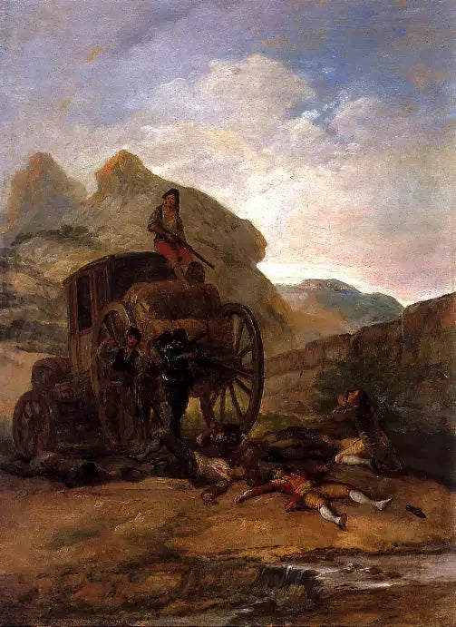 Assalto de Ladrões - Francisco de Goya