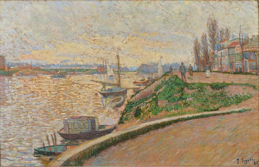 Asnières, margem do Sena - Paul Signac