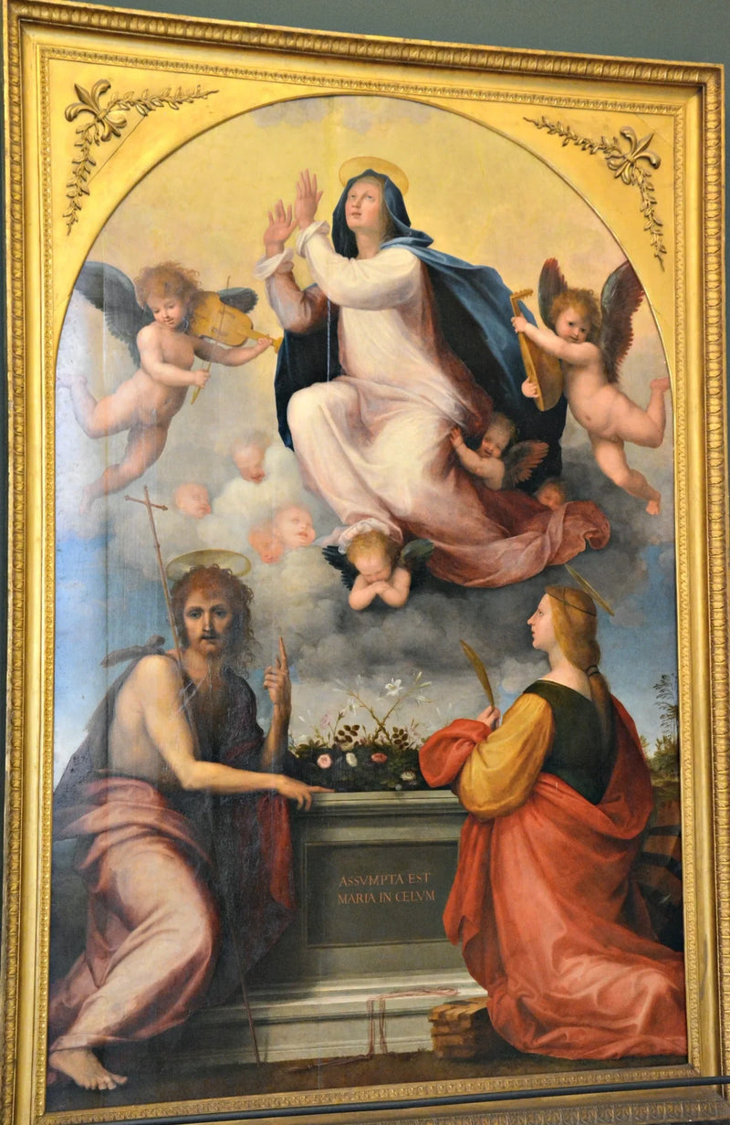 Assunção da Virgem com São João Batista e Santa Catarina de Alexandria - Fra Bartolomeo