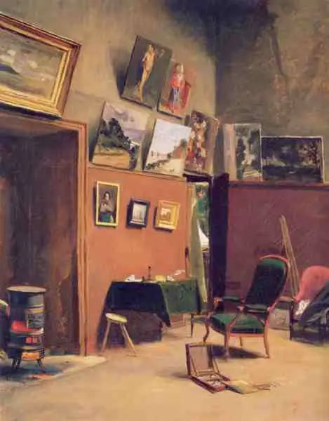 Ateliê da rua Furstenberg - Frédéric Bazille