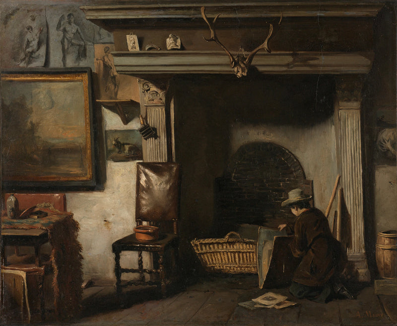 L'atelier du peintre de Haarlem Pieter Frederik van Os - Anton Mauve