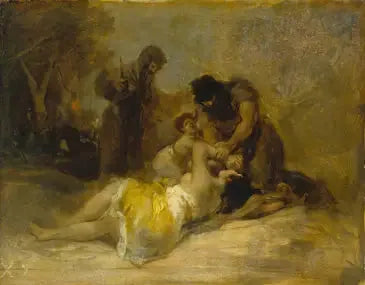 Ataque contra uma mulher - Francisco de Goya