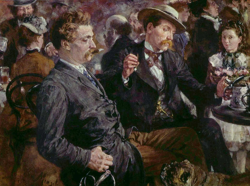 No biergarten - Adolph von Menzel