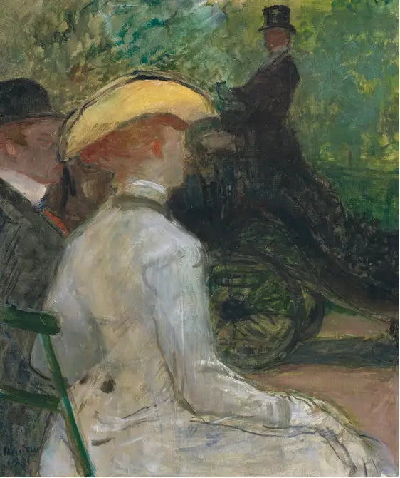 No bosque de Boulogne - Henri de Toulouse-Lautrec
