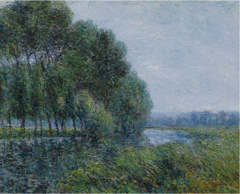 À beira do Eure na primavera - Gustave Loiseau