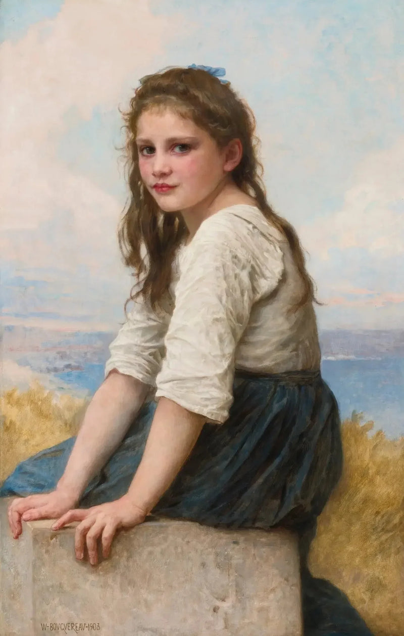 À beira do mar - Bouguereau