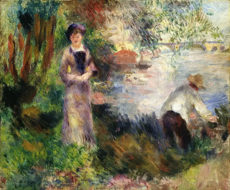 À beira do Sena em Argenteuil - Pierre-Auguste Renoir