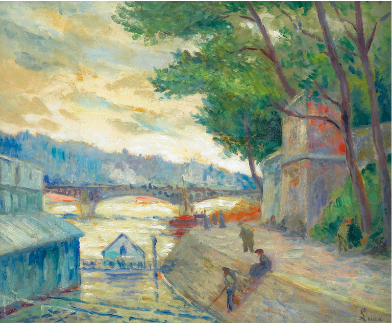 À beira do Sena - Maximilien Luce