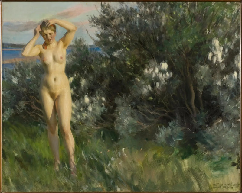 À beira do lago Siljan - Anders Zorn