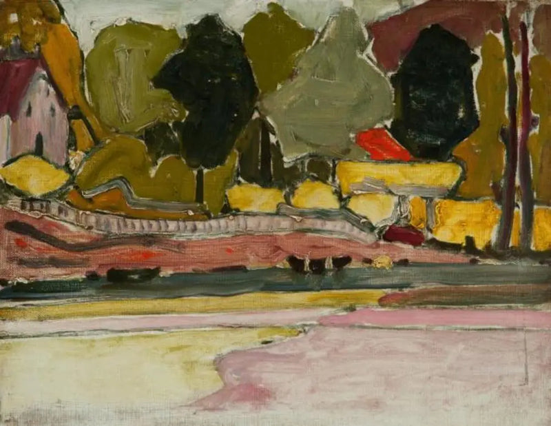 À beira de um rio - Piet Mondrian