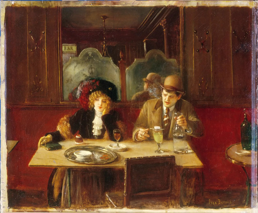 No café, disse a Absinto - Jean Béraud