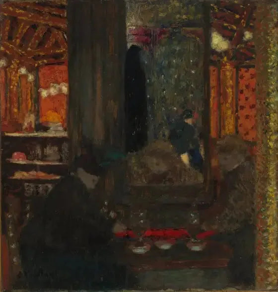 No Café - Édouard Vuillard