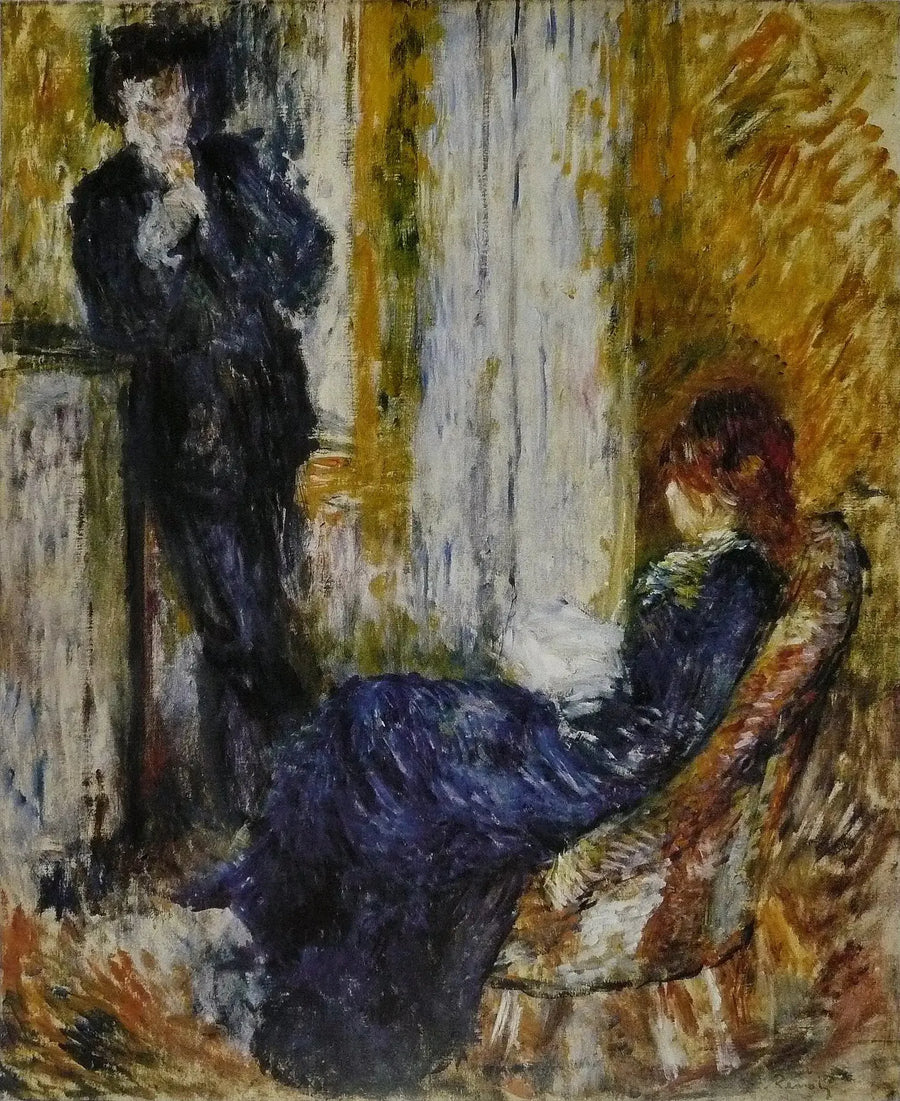 No canto da lareira - Pierre-Auguste Renoir