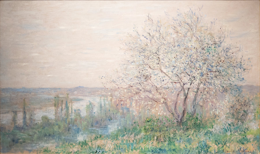 Acima de Vétheuil, efeito de mola W587 - Claude Monet