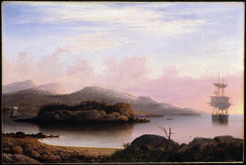 Ao largo da Ilha das Montanhas Desertas - Fitz Henry Lane