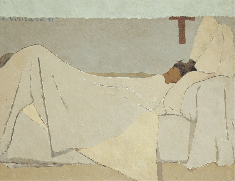 Na cama - Édouard Vuillard