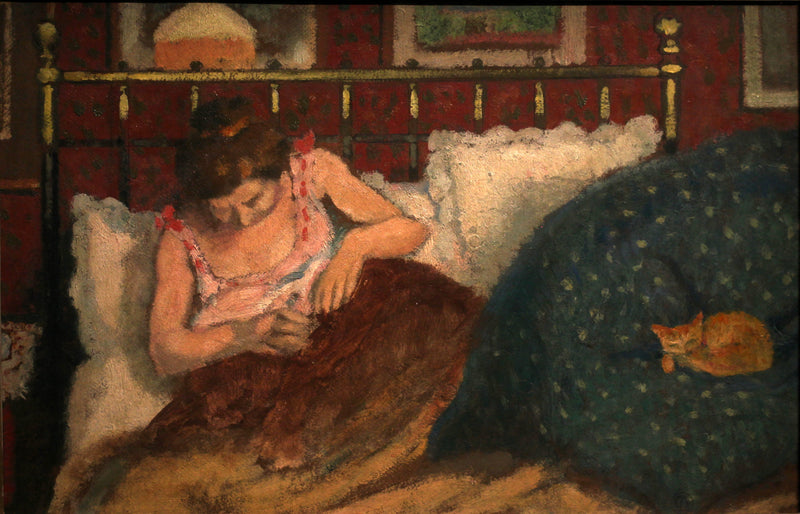 Na cama - Georges Lemmen