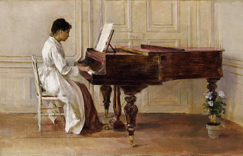 Ao piano - Theodore Robinson
