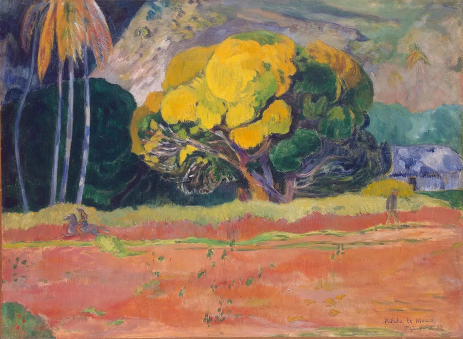 Ao pé da montanha - Paul Gauguin