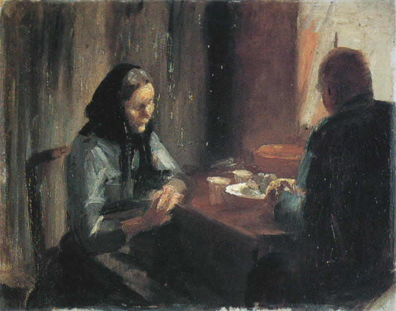 Na refeição - Anna Ancher