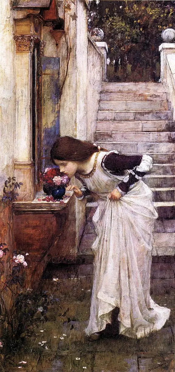 No santuário - John William Waterhouse