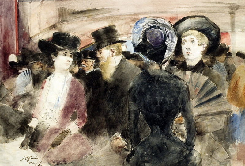No Teatro. - Jean-Louis Forain