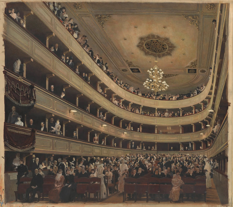 Auditório do velho Burgtheater - Gustav Klimt