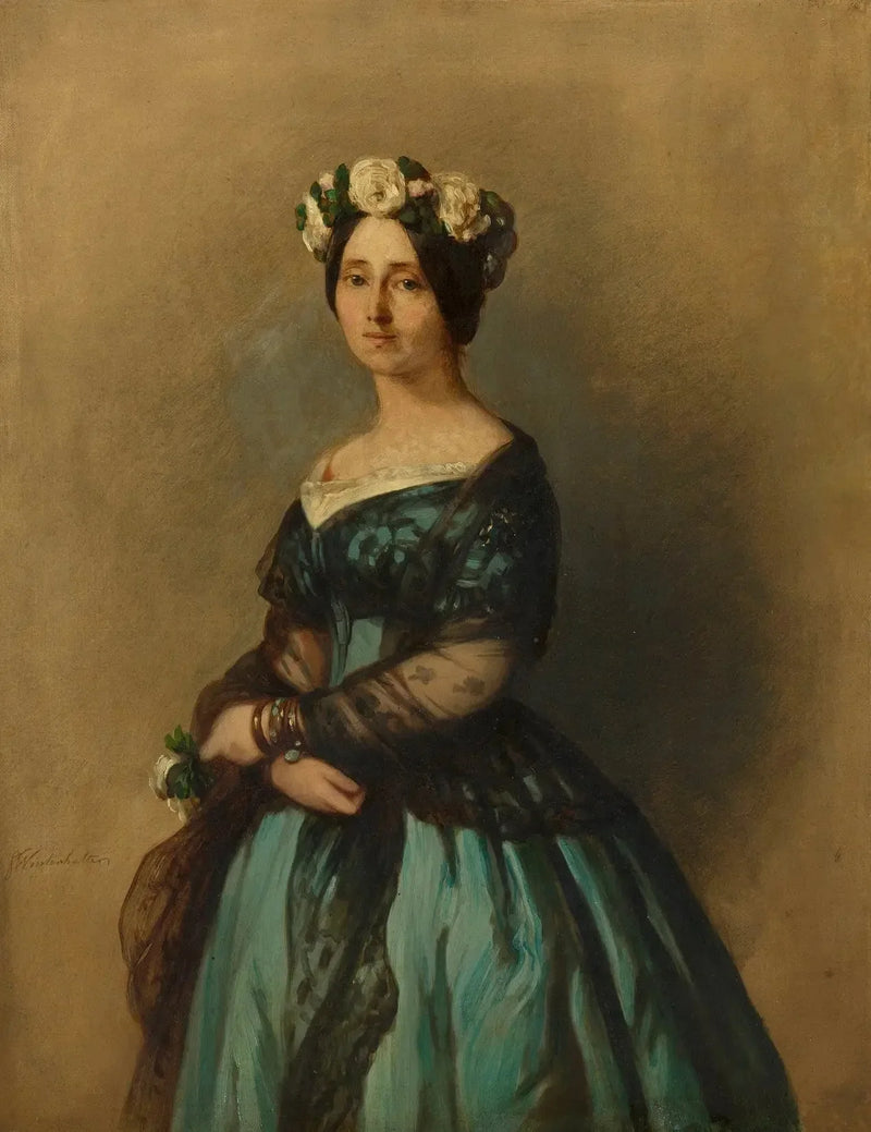 Augusta de Saxe-Weimar, princesa de Prússia, mais tarde rainha de Prússia e imperatriz alemã (1811-1890) - Franz Xaver Winterhalter