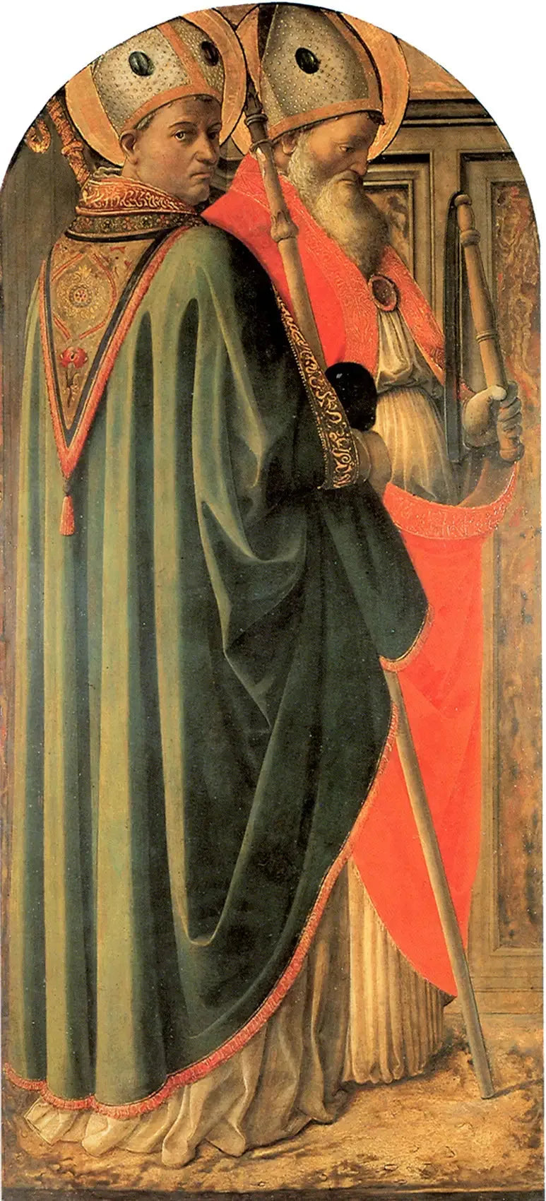 Agostinho e Ambrosio, Doutores da Igreja - Fra Filippo Lippi