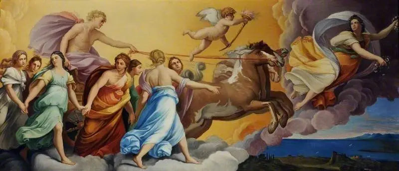 Aurora e o carro do sol conduzido por Apolo - Guido Reni