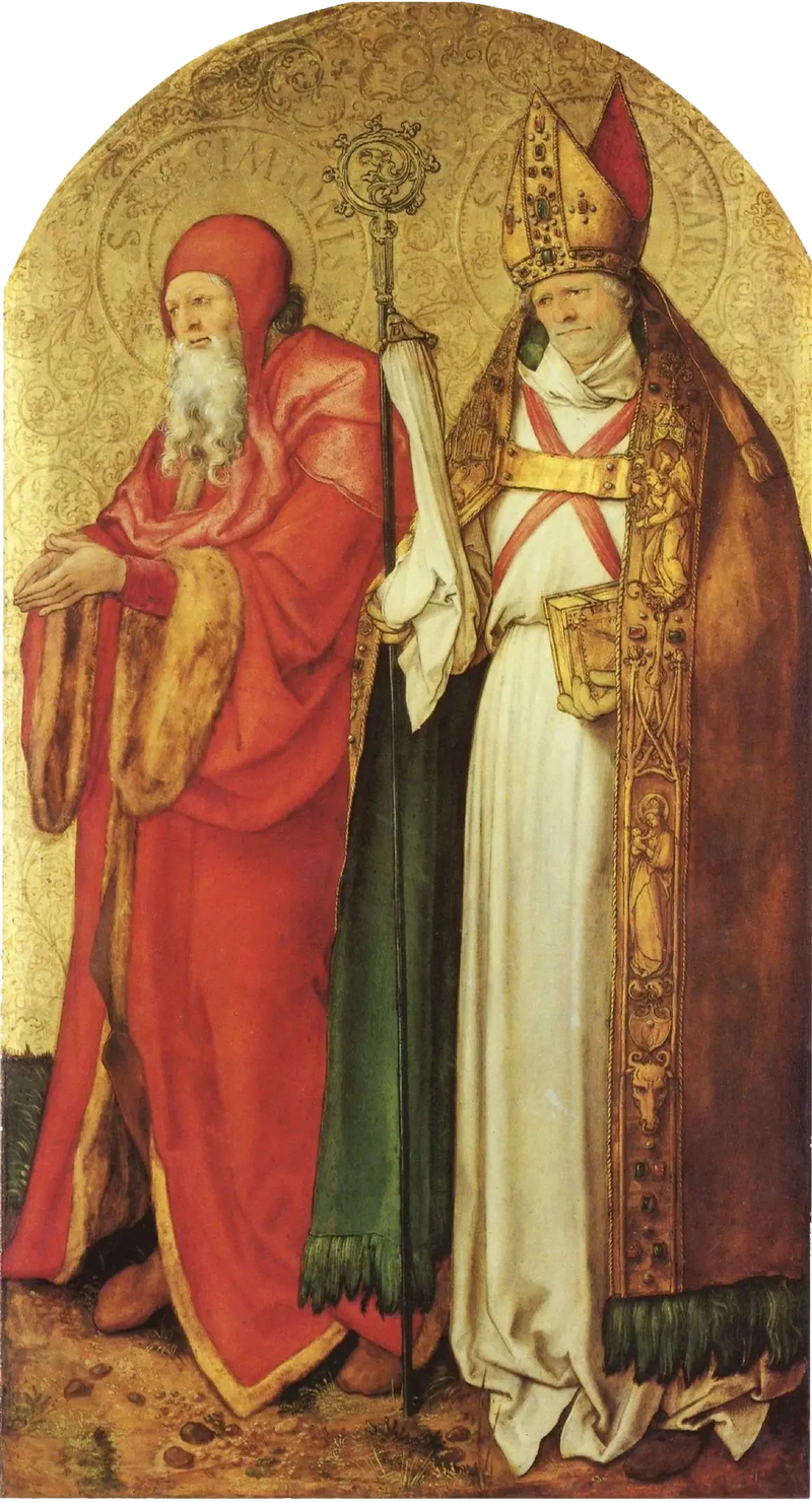 Altar de Jabach: Santos Simão e Lázaro - Albrecht Dürer