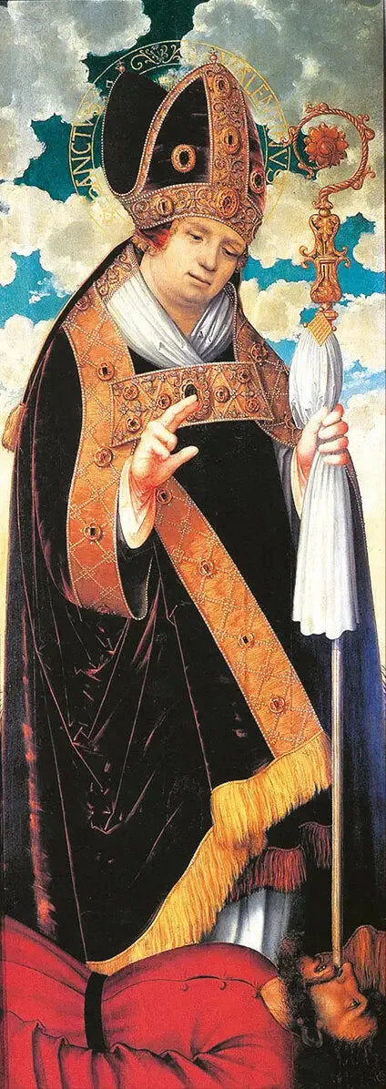 Autel de la Madeleine : São Valentim [painel de asa fixa] - Lucas Cranach o Velho