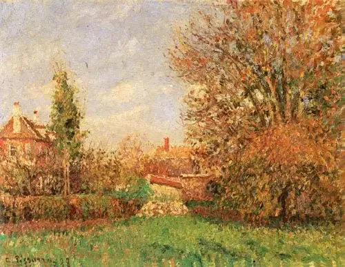 Outono no campo em Éragny - Camille Pissarro