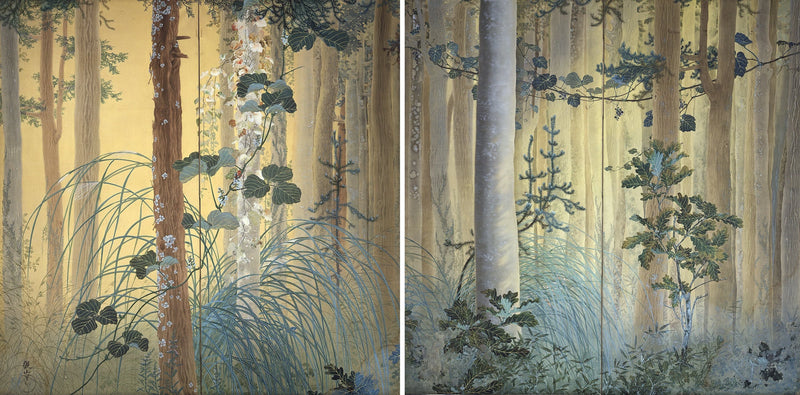 Automne parmi les arbres - Shimomura Kanzan