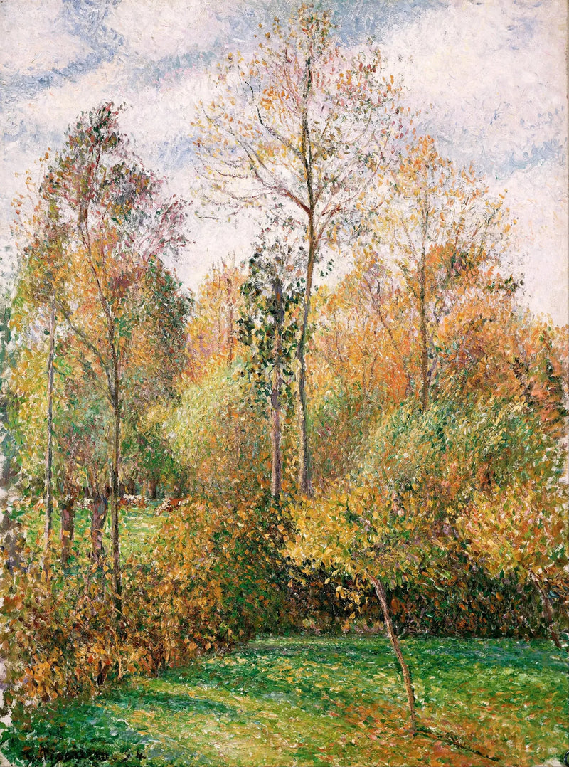 Outono, Populares, Éragny - Camille Pissarro