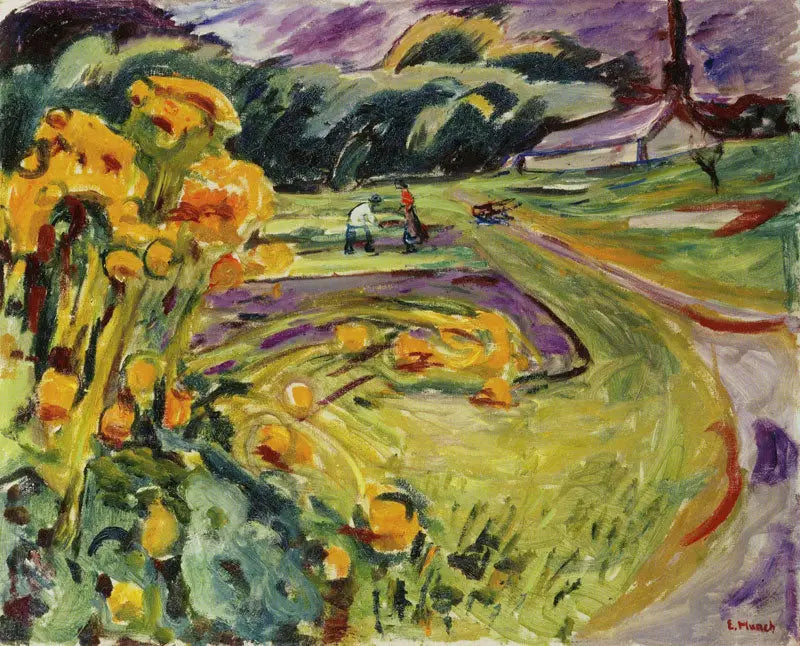 Outono perto da estufa - Edvard Munch