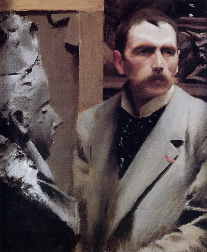 Autorretrato de 1889 por Anders Zorn - Anders Zorn