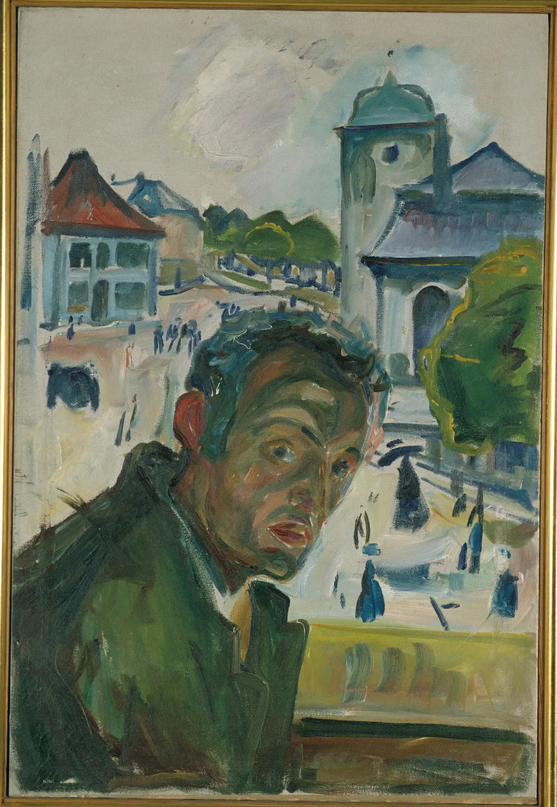 Autorretrato em Bergen - Edvard Munch