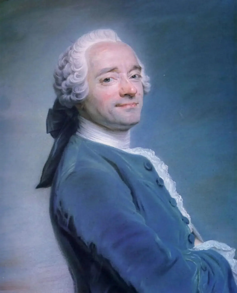 Autorretrato com roupa azul - Maurice-Quentin de La Tour