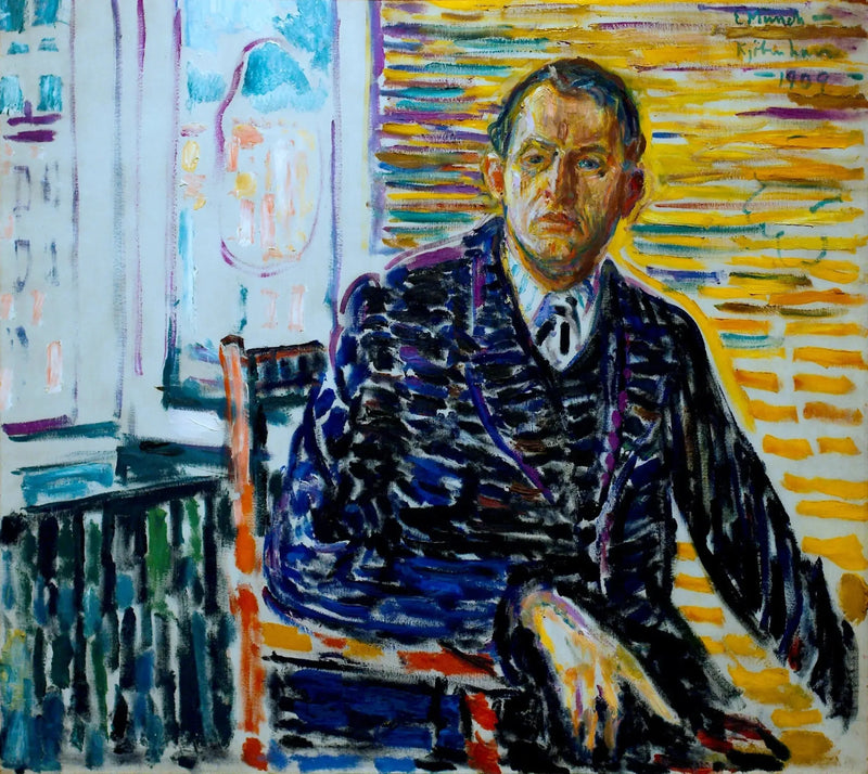Autorretrato na clínica - Edvard Munch