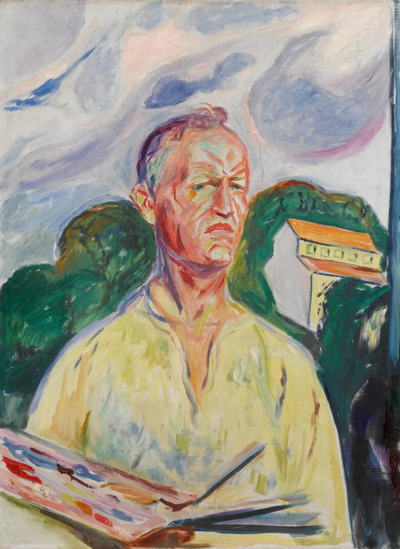 Autorretrato com a paleta - Edvard Munch