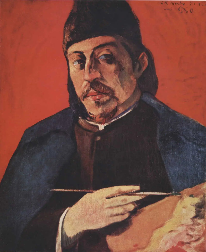 Autorretrato com paleta - Paul Gauguin