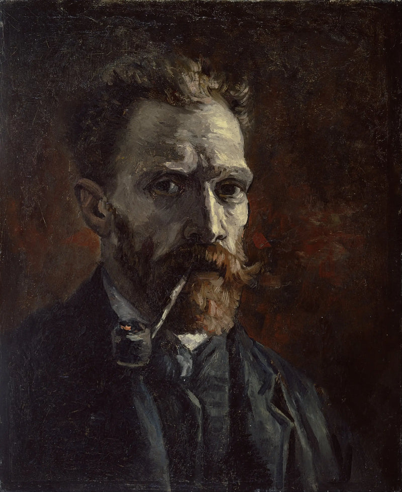 Autorretrato com cachimbo - Vincent van Gogh