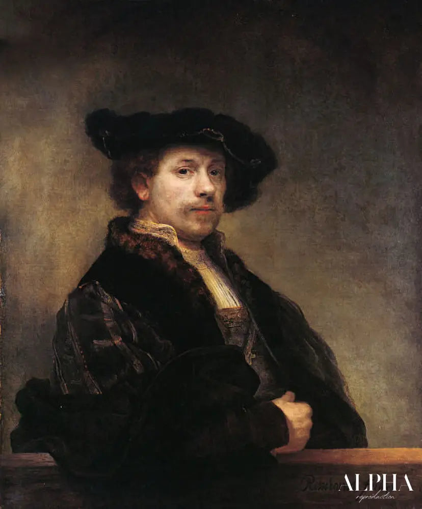 Autoportrait à l'âge de 34 ans - Rembrandt van Rijn - Reproductions de tableaux et peintures haut de gamme